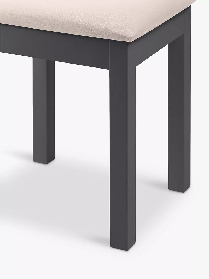 Julian Bowen dressing table stool anthracite, imported from the UK