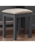 Julian Bowen dressing table stool anthracite, imported from the UK