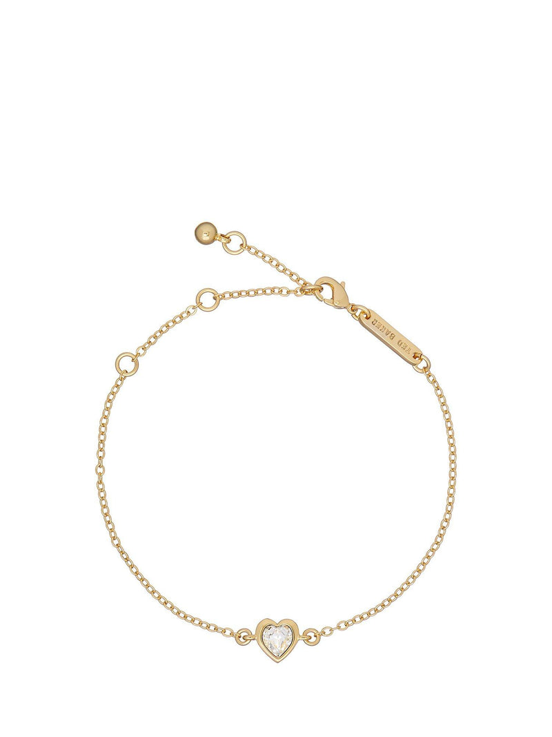 Ted Baker bracelet crystal heart adjustable 20cm, imported from the UK