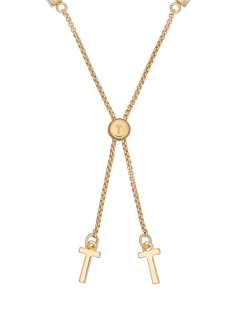 Ted Baker crystal tennis bracelet gold tone - British product