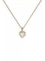 John Lewis Ted Baker Hannela Crystal Heart Pendant Necklace, 42-47cm Chain- Buy online at McGrocer
