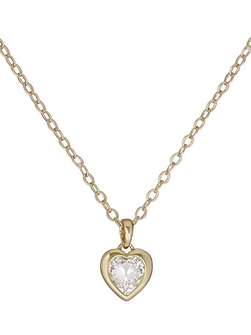 Ted Baker crystal heart pendant necklace gold plated - British product