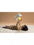 Taf Toys garden pram mobile with soft bunny, carrot teether, and rattling tulip (British brand)