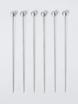 John Lewis John Lewis Stainless Steel Olive Picks, Set of 6- Buy online at McGrocer
