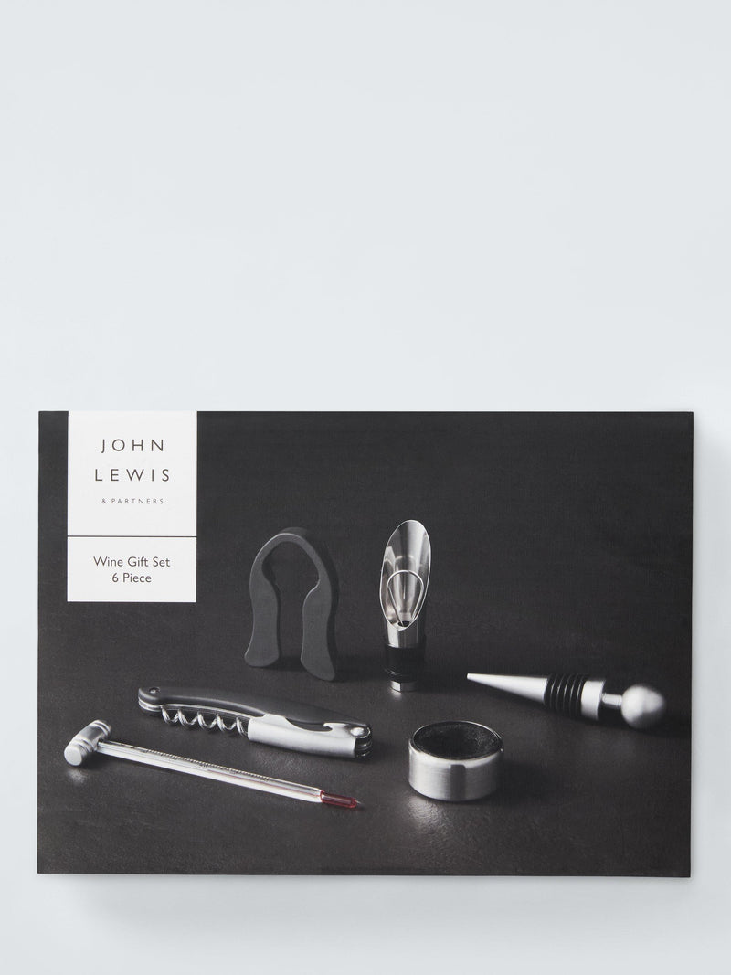 John Lewis 6 piece wine accessory gift set, UK version