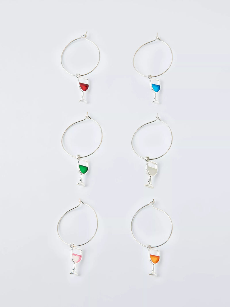 John Lewis wine glass charms set of 6, UK version