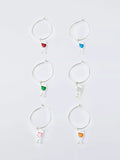 John Lewis wine glass charms set of 6, UK version