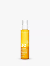 John Lewis Clarins Glowing Sun Oil High Protection SPF 30 Body Oil 150ml- Buy online at McGrocer