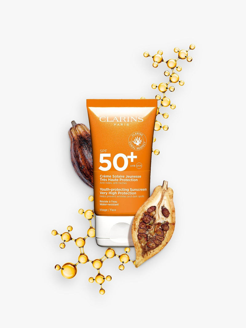 Clarins youth-protecting sunscreen SPF 50+ 50ml - British product