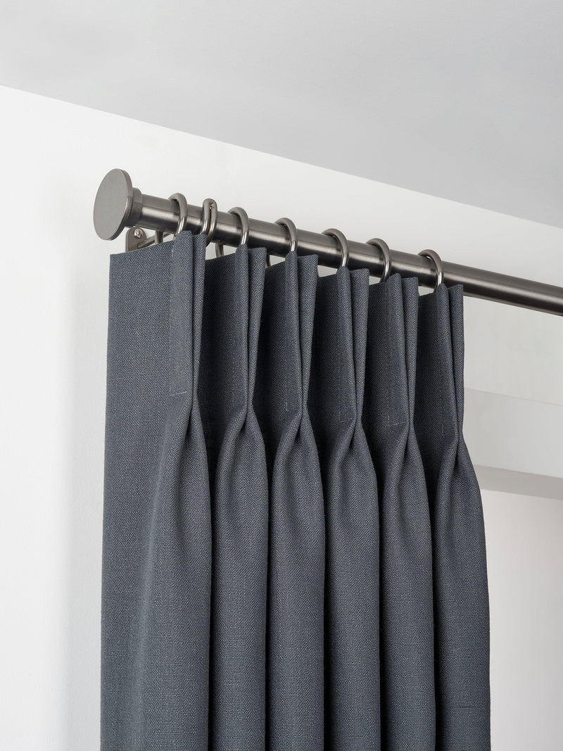 John Lewis Select Classic curtain pole 25mm with rings and disc finial, imported from the UK