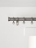 John Lewis Select Classic curtain pole 25mm with rings and finial - British product