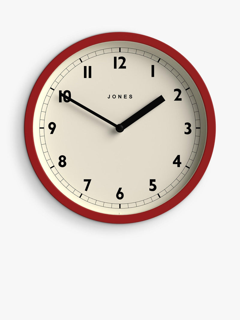 Jones round analogue wall clock 20cm, UK version