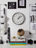 Jones Clocks Jam analogue wall clock 30cm black, UK version