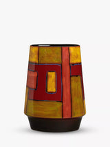 John Lewis Poole Pottery Keystone Earthenware Vase 150th Anniversary Orange Yellow H26cm- Buy online at McGrocer