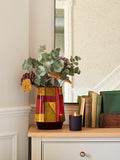 Poole Pottery Keystone Vase 150th Anniversary Orange Yellow H26cm, imported from the UK