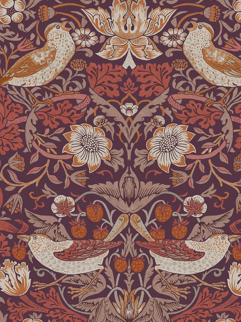 William Morris Strawberry Thief wallpaper (British brand)