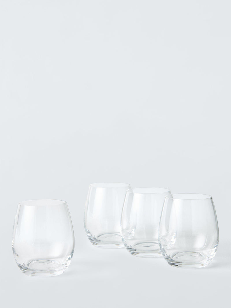 John Lewis Connoisseur clear glass tumblers set of four 400ml, UK version