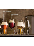 Luigi Bormioli beer tasting glasses set of 6 clear - British product