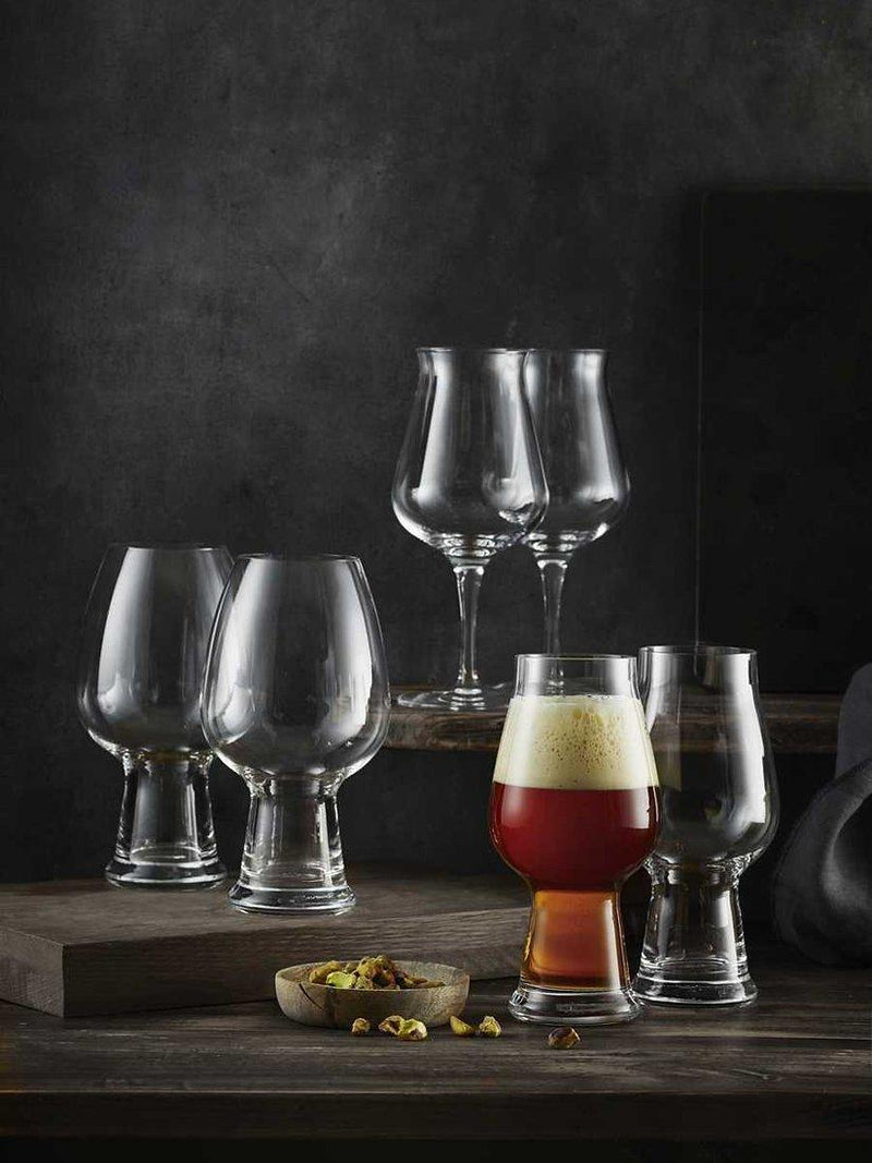 Luigi Bormioli beer tasting glasses set of 6 clear - British product