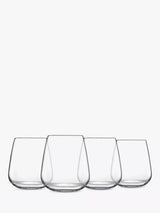 John Lewis Luigi Bormioli Talismano Double Old Fashioned Glass Tumblers Set of 4 450ml Clear- Buy online at McGrocer