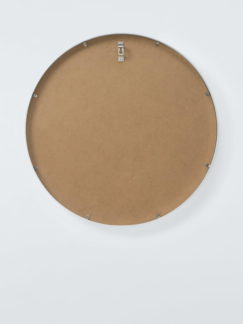 John Lewis round aluminium frame wall mirror 65cm silver, imported from the UK