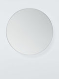 John Lewis round aluminium frame wall mirror 65cm silver, imported from the UK