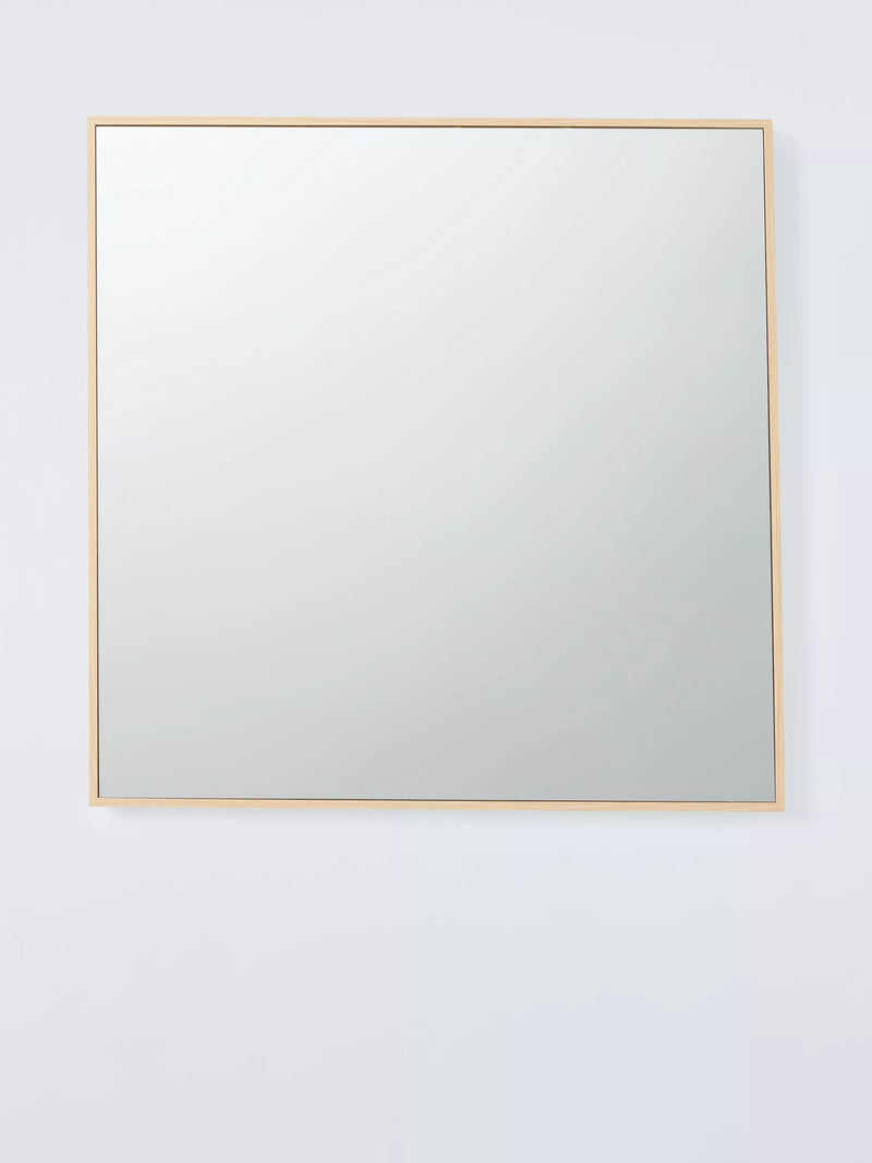 John Lewis wood-effect square wall mirror 55x55cm, UK version