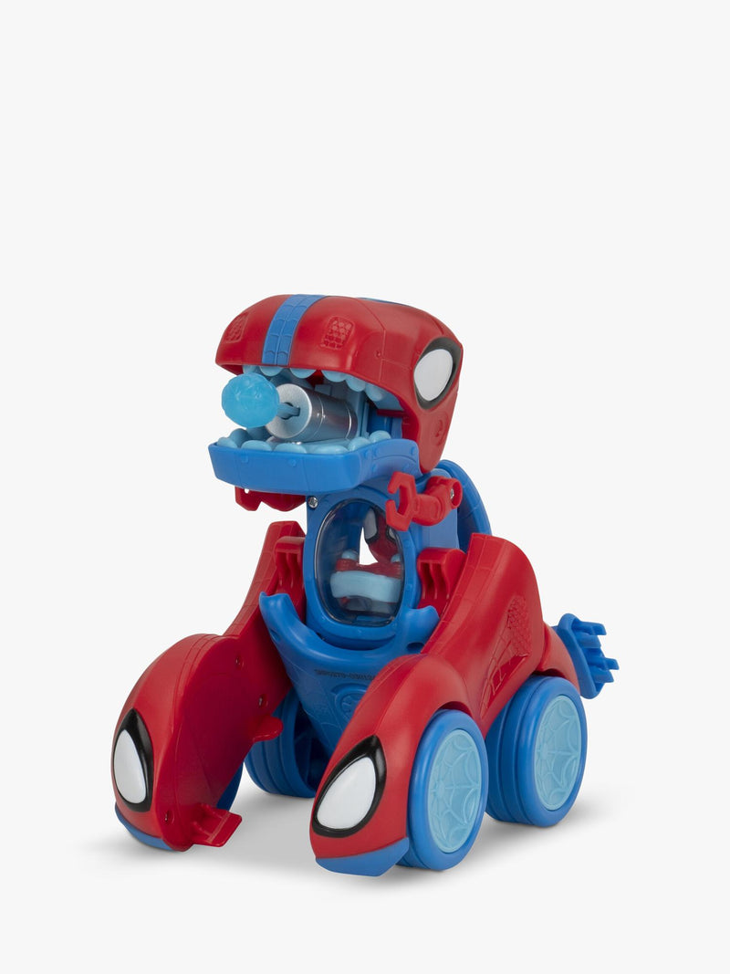 Spidey And His Amazing Friends Spidey-Rex Racer 2-in-1 vehicle toy, UK version