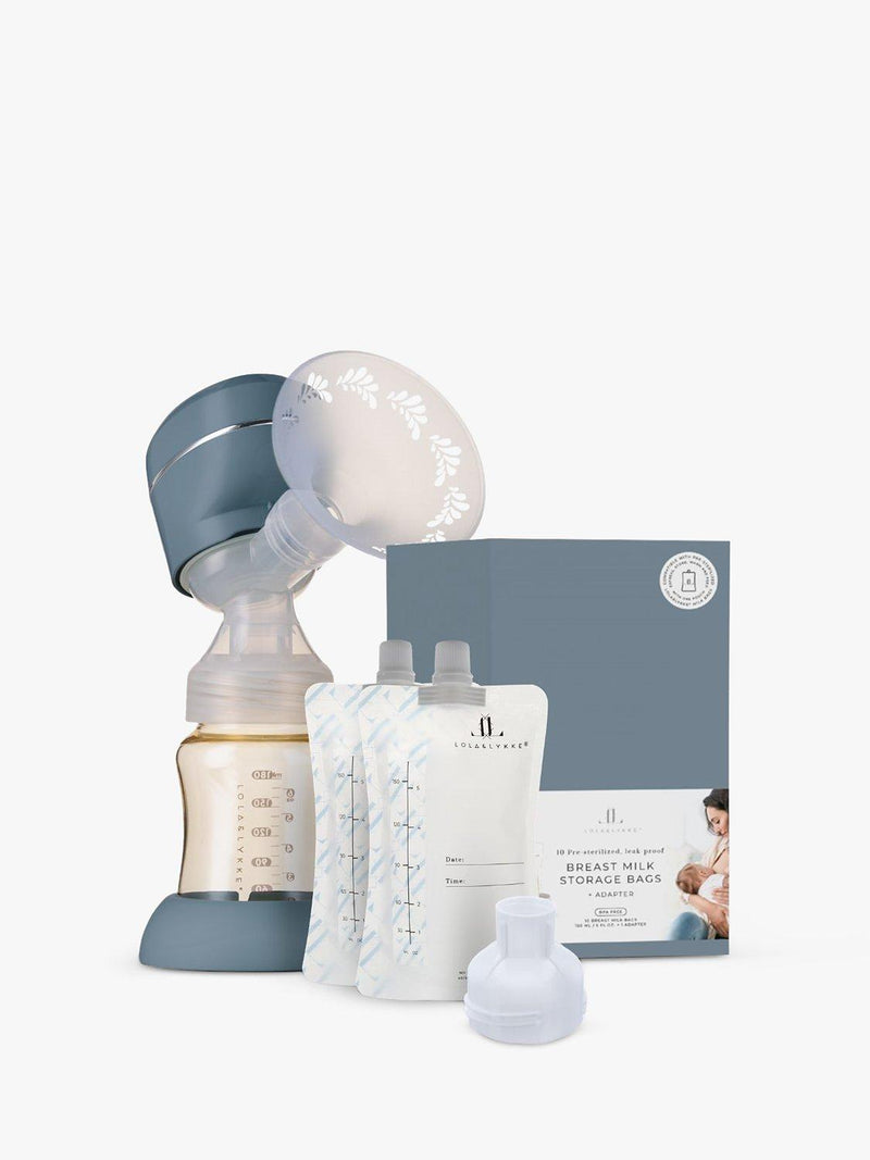 Lola&Lykke breast pump and milk storage bags set, UK version
