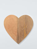 John Lewis heart mango wood serve board 30.5cm - British product