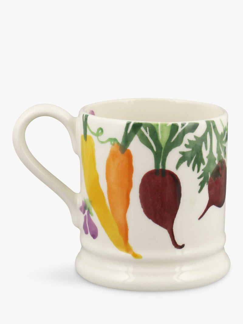 Emma Bridgewater Carrots & Beets Half Pint earthenware mug 300ml - British product