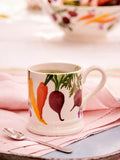Emma Bridgewater Carrots & Beets Half Pint earthenware mug 300ml - British product