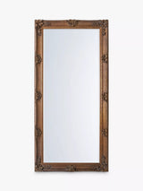 John Lewis Gallery Direct Denver Baroque Wood Frame Leaner Mirror, Gold, 165 x 79.5cm- Buy online at McGrocer
