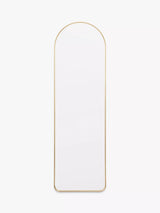 John Lewis Gallery Direct Riverside Arched Metal Frame Wall Mirror, 150 x 45cm- Buy online at McGrocer