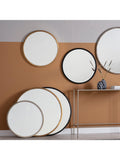 Gallery Direct Cade runder Wandspiegel 60cm Antik-Finish - Britisches Produkt