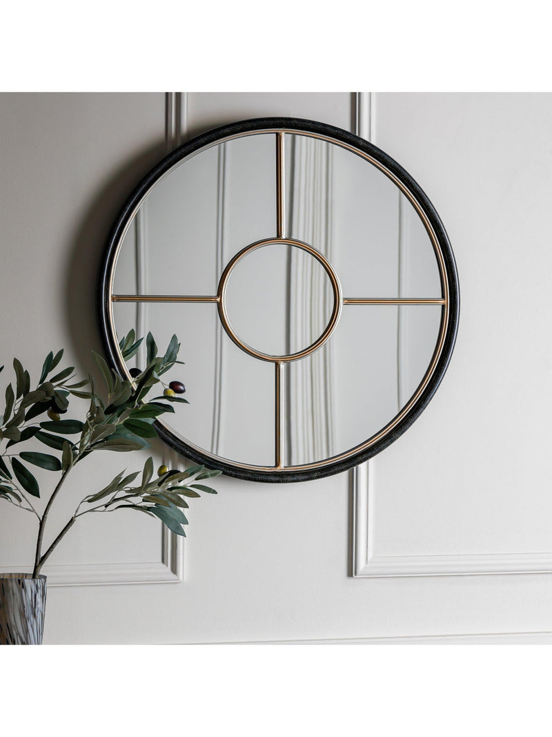 Gallery Direct Compton round wall mirror 60cm - British product