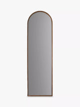 John Lewis Gallery Direct Greystoke Arched Metal Frame Leaner Mirror, Bronze, 170 x 50.5cm- Buy online at McGrocer