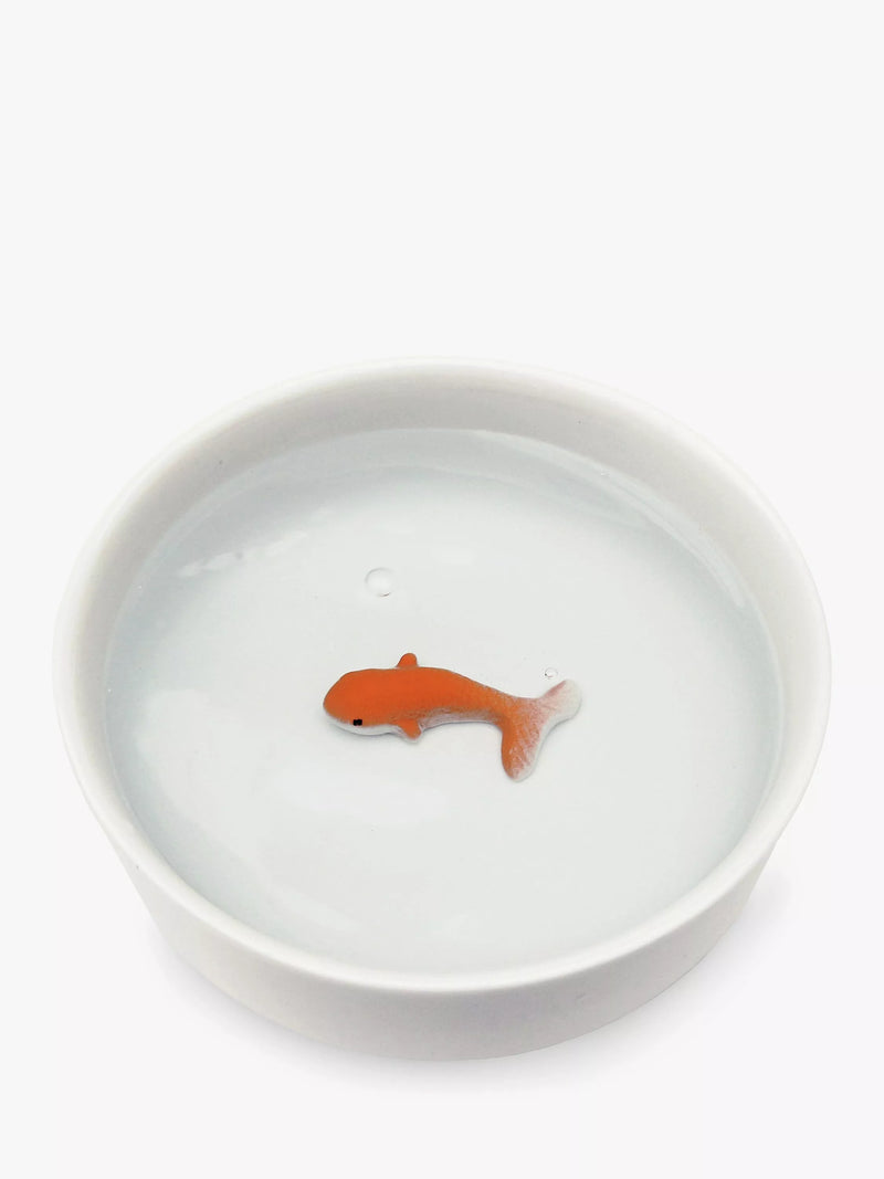 SUCK goldfish ceramic cat water bowl (British brand)