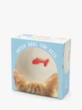 SUCK goldfish ceramic cat water bowl (British brand)