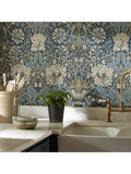 Morris & Co. Honeysuckle & Tulip wallpaper Woad/Thyme - British product