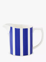 John Lewis Spode Steccato Bold Stripe Earthenware Milk Jug 280ml Blue/White- Buy online at McGrocer
