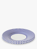Spode Steccato earthenware side plate set 18cm blue stripe - British product