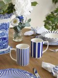 Spode earthenware mug set narrow stripe 340ml, UK version