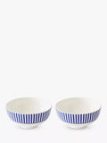 Spode earthenware bowls blue stripe 16.3cm, imported from the UK