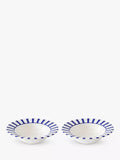 Spode Steccato bold stripe earthenware bowl set 19cm (British brand)
