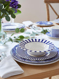 Spode Steccato bold stripe earthenware bowl set 19cm (British brand)