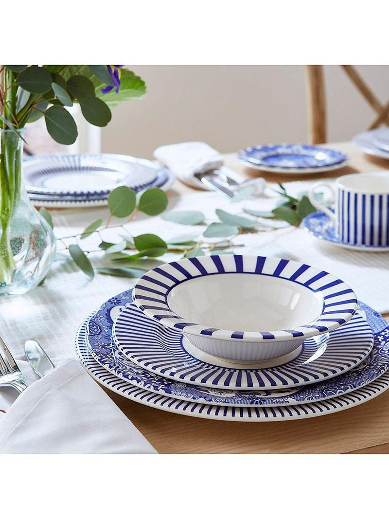 Spode Steccato bold stripe earthenware bowl set 19cm (British brand)