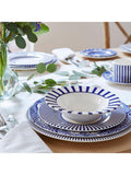 Spode Steccato bold stripe earthenware bowl set 19cm (British brand)