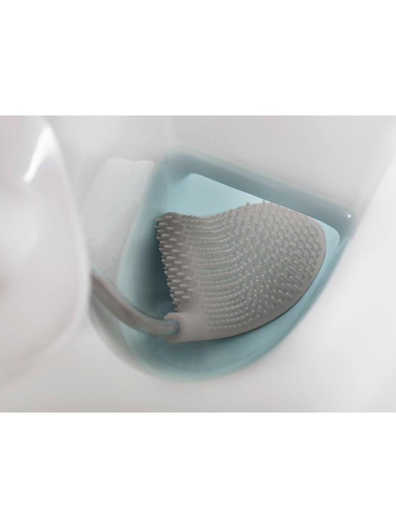 Joseph Joseph flexible toilet brush with storage caddy in grey, UK version