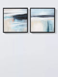 John Lewis Misty Skies canvas print set of 2 35x35cm blue (British brand)